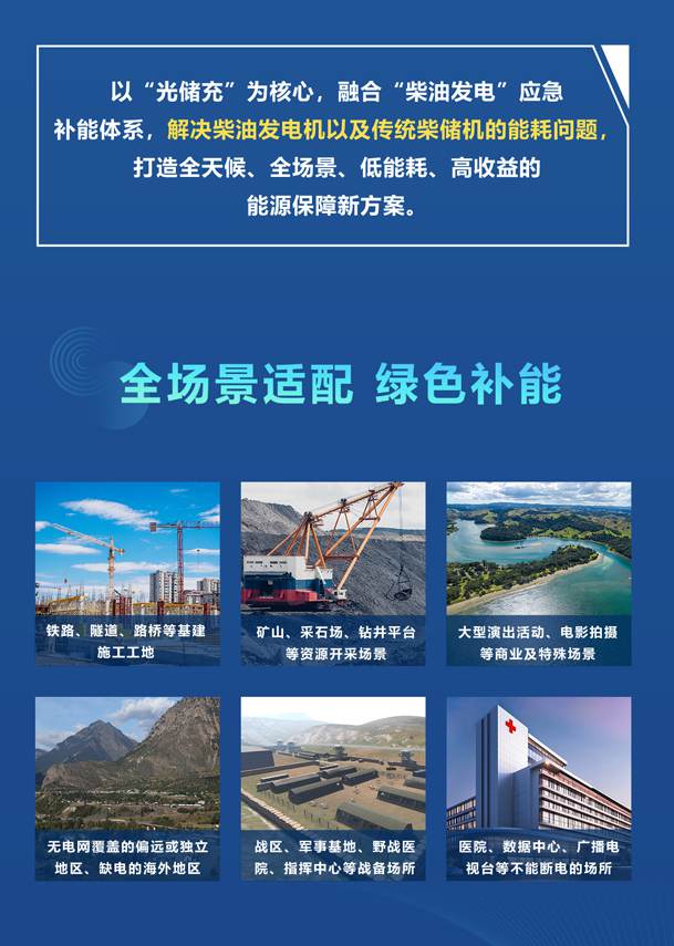 綠色能源升級整體解決方案，光柴儲一體化設(shè)備震撼發(fā)布！能源升級不斷電，綠色施工向未來!(圖2)